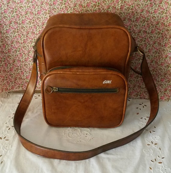 faux leather travel bag