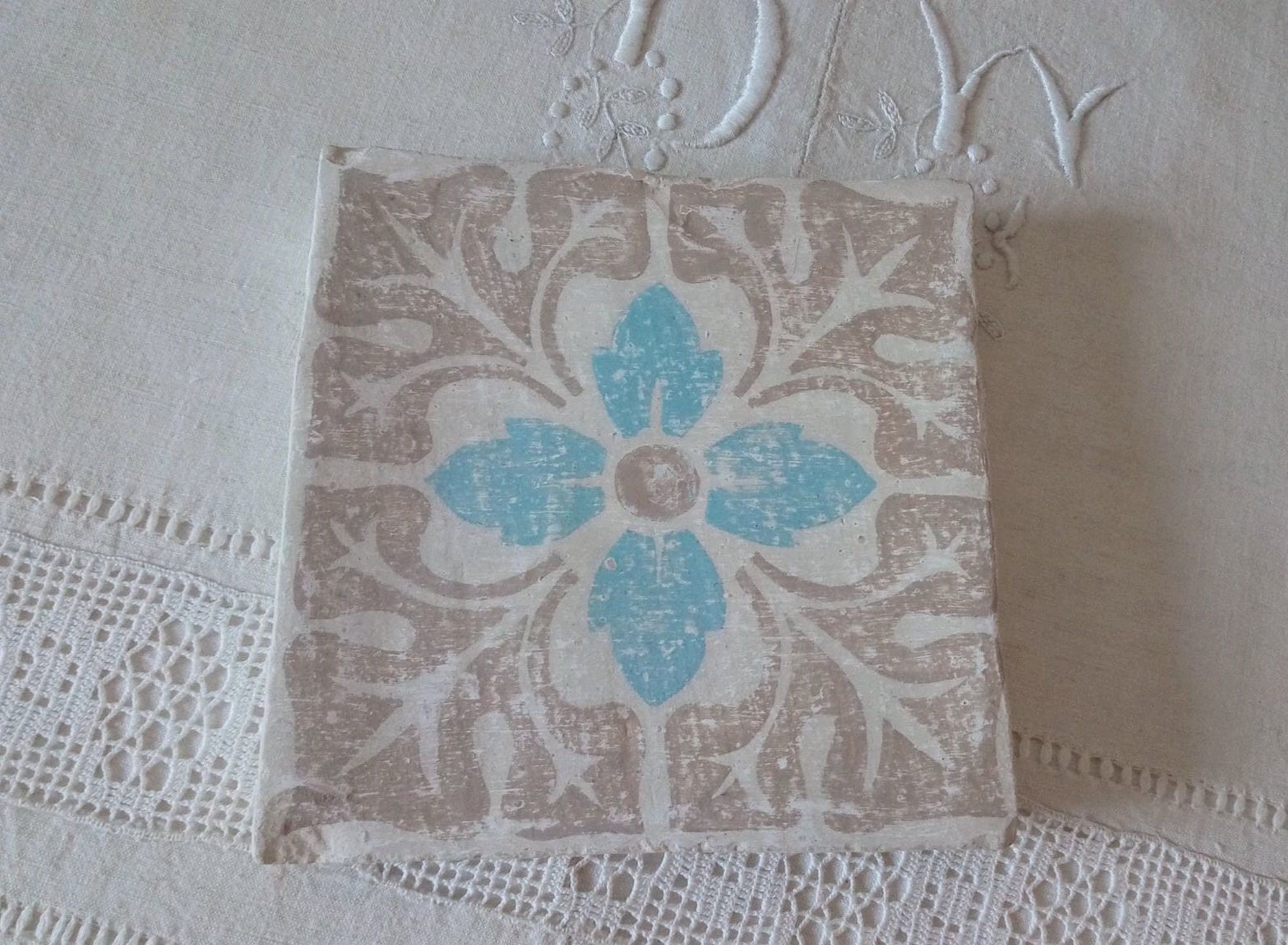 Dessous de Bouteille/Esprit Carreaux Ciment Anciens Déco Carreau Ciment