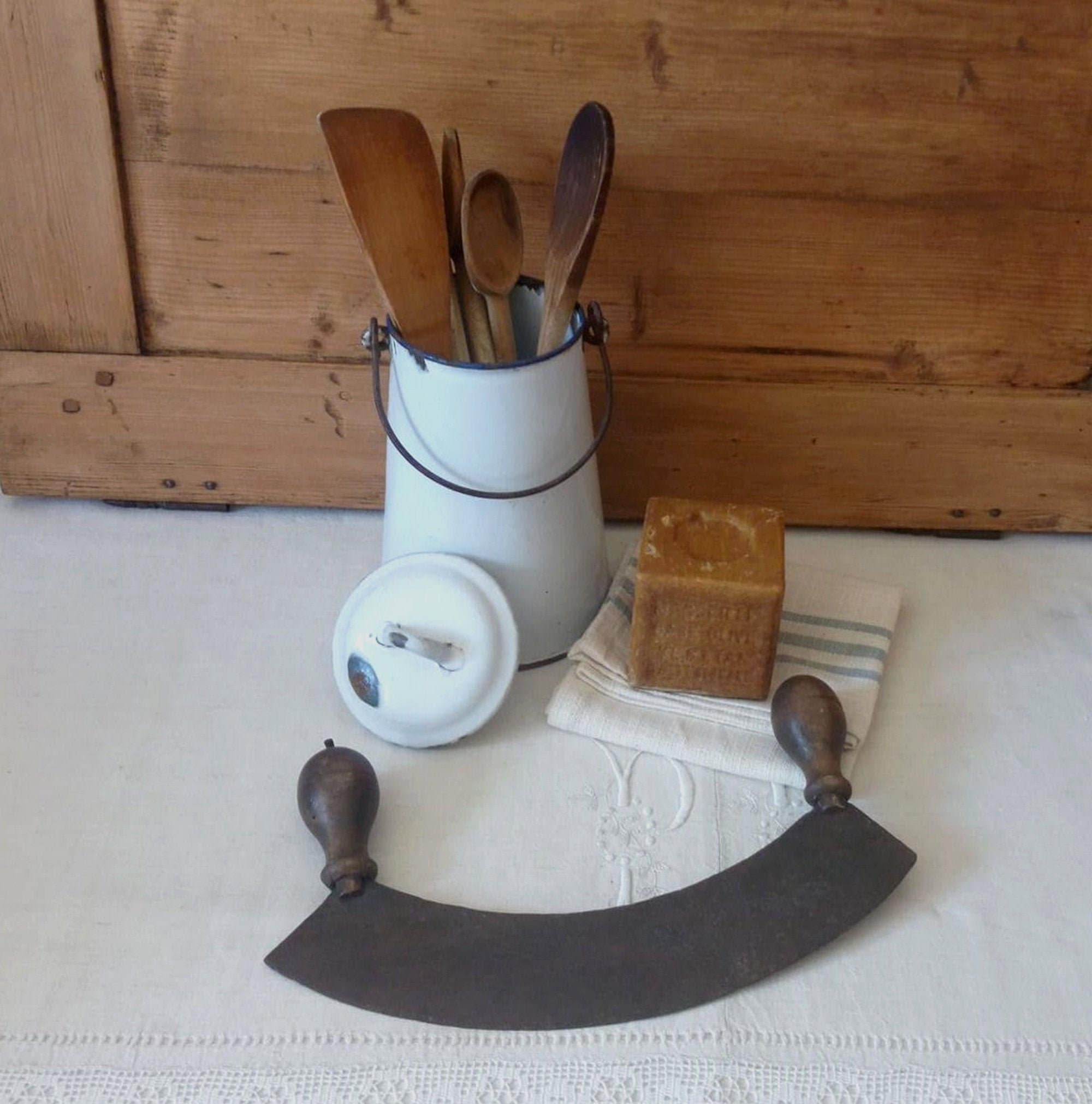 Hachoir à Main Ancien Début Xxème/Ustensile de Cuisine Vintage Hachoir Grand-Mère