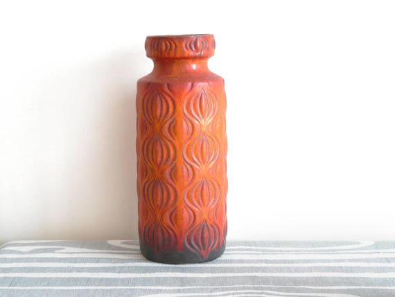 Scheurich Large Amsterdam Fat Lava Vase 285 40 West German Etsy