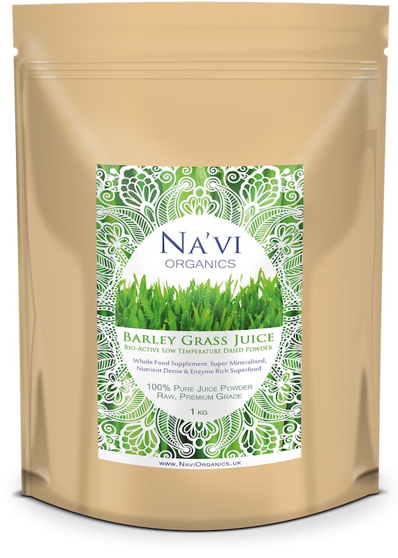 Organic Raw Barley Grass JUICE Powder Premium Grade Organic Certified Etsy