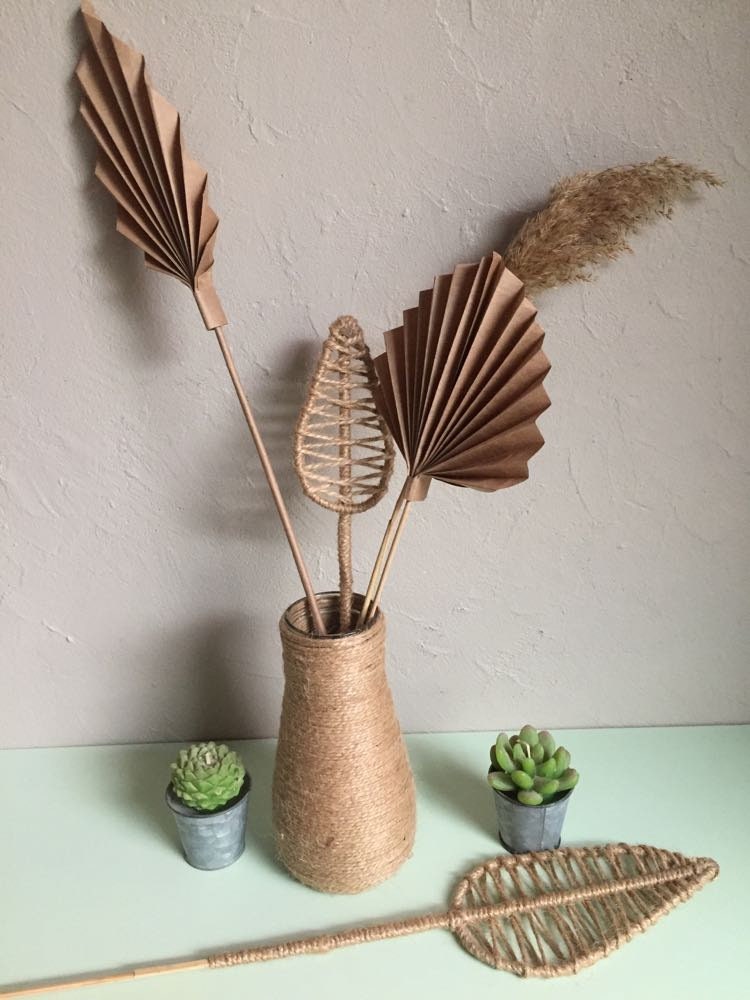 Vase en Corde de Jute