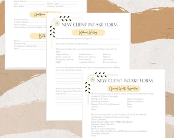 Birth Doula Intake Forms