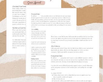 Doula Contracts Template