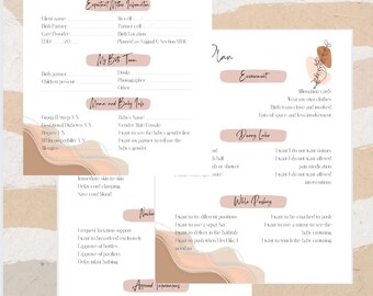 Birth Plan Template