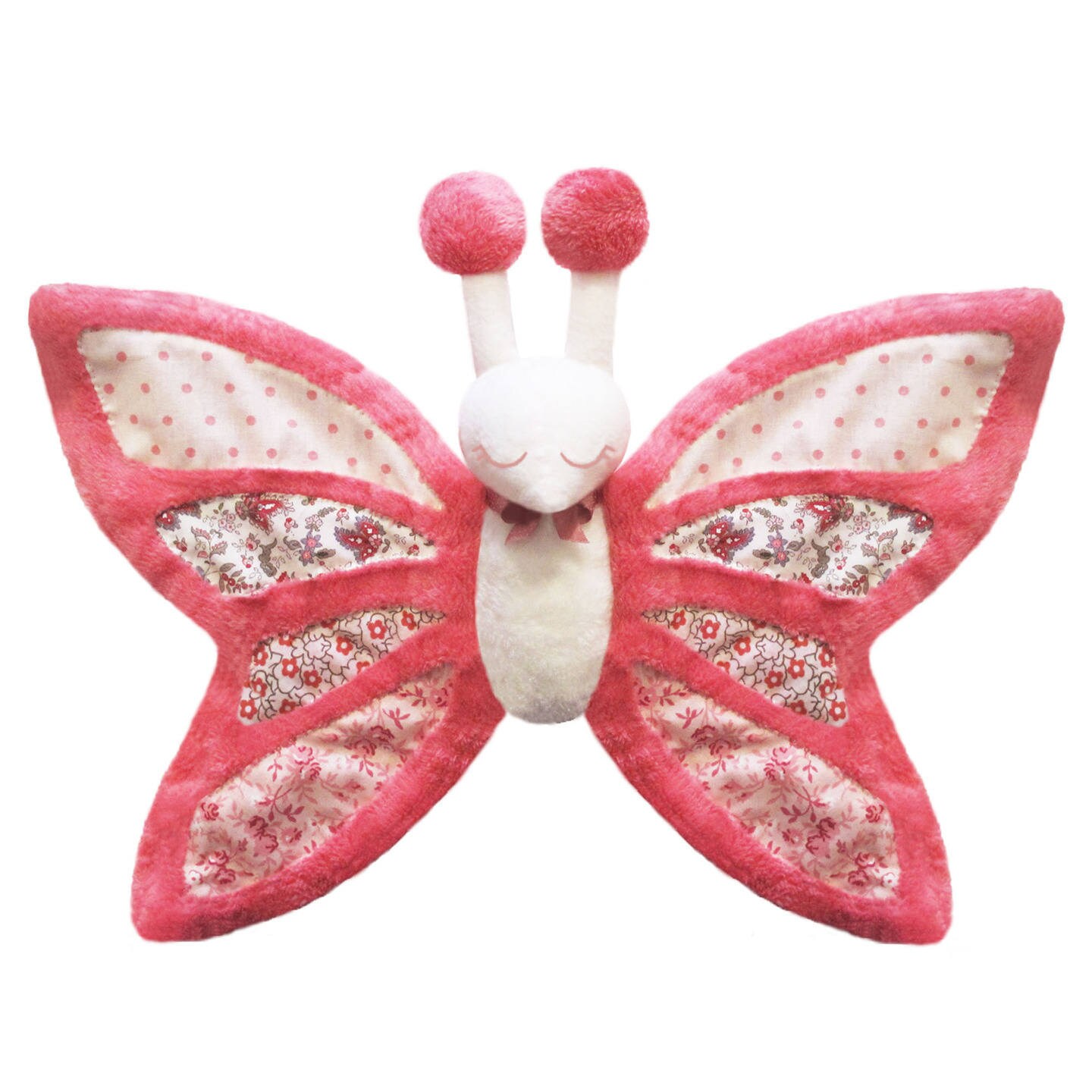 pink butterfly plush