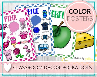 color signs colour signs teaching colors learning colours etsy