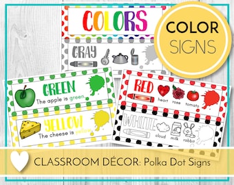 color posters colour posters teaching colors learning etsy