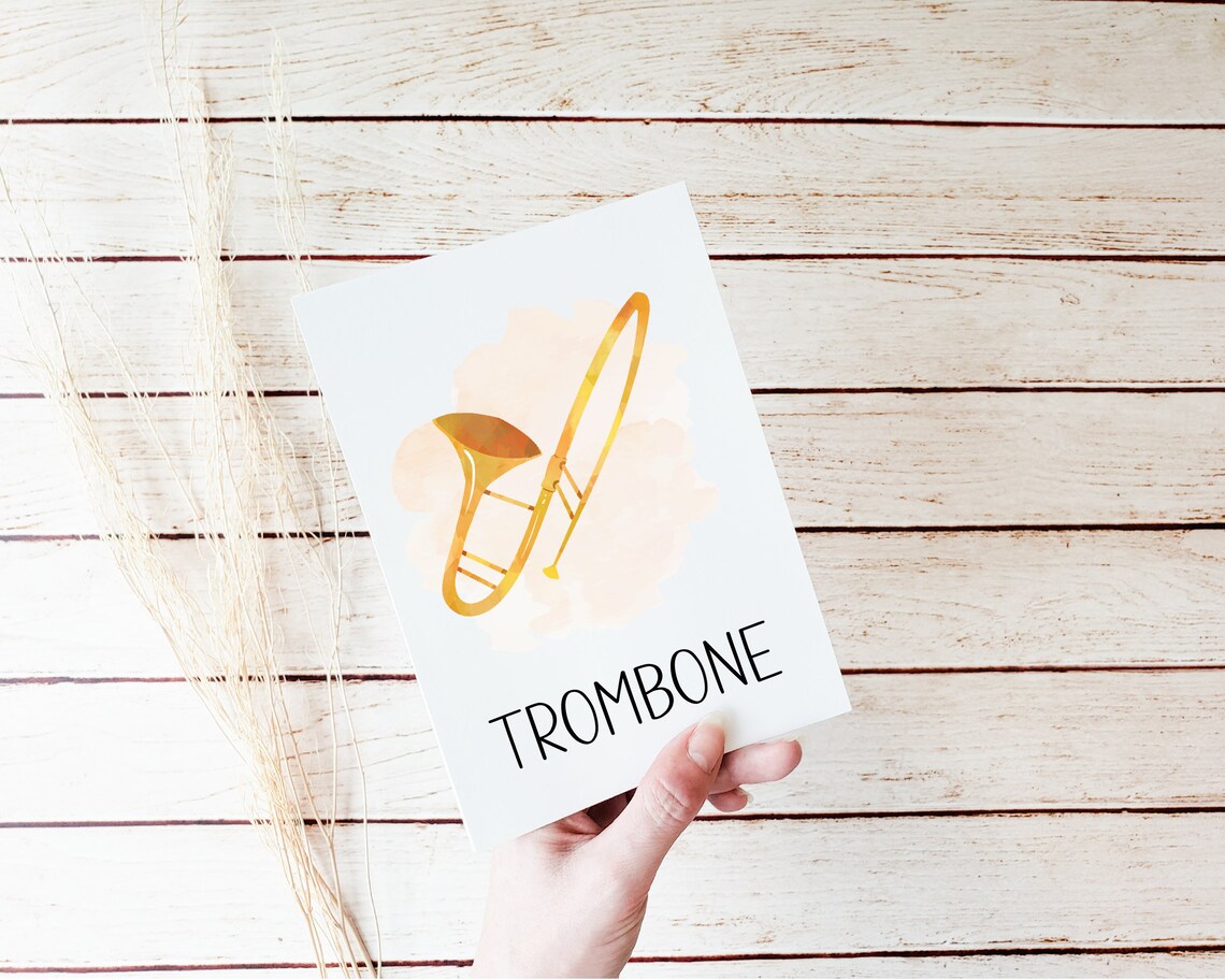 Musical Instruments Printable Flashcards Preschool - Etsy