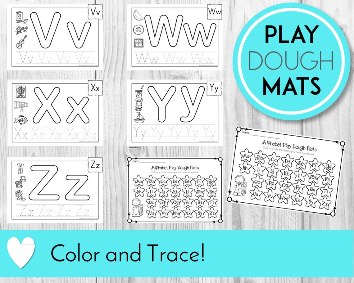alphabet play dough mats play doh writing abc printables etsy