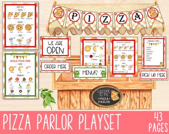 Pizza Parlor Pretend Play, Dramatic Play Printable, Pretend Play Set, Play Money, Imaginative Play, Preschool Activities, Play Restaurant