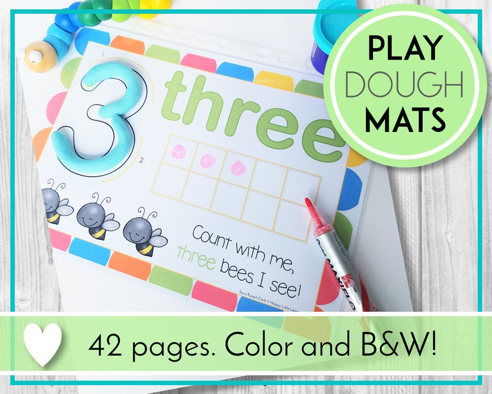 1-20 Play-Doh Mats PDF [120PDM] - $3.95 : Confessions of a