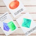 Watercolor 3D Shapes Flashcards Preschool Printables, Montessori Shape ...