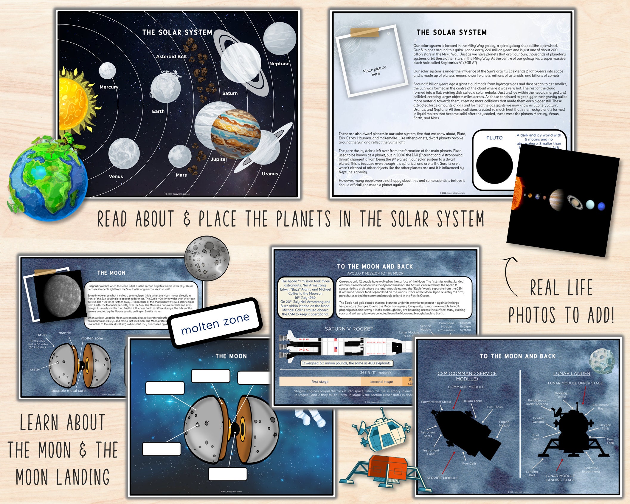 Printable Space Busy Book Activity Binder, Printable Solar System Quiet ...