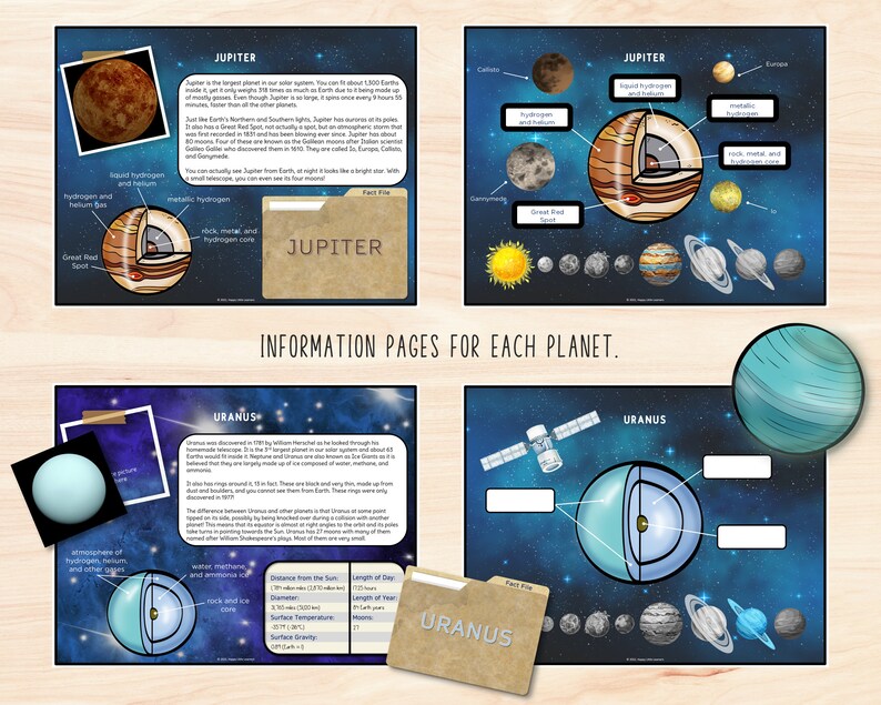 Printable Space Busy Book Activity Binder, Printable Solar System Quiet Book, Montessori Homeschool Learning, Preschool Classroom Resources image 7