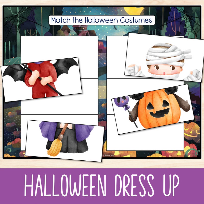 Halloween Toddler Learn - Etsy