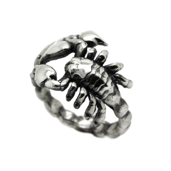 Skorpion Unisex Ring Sterling Silber 925