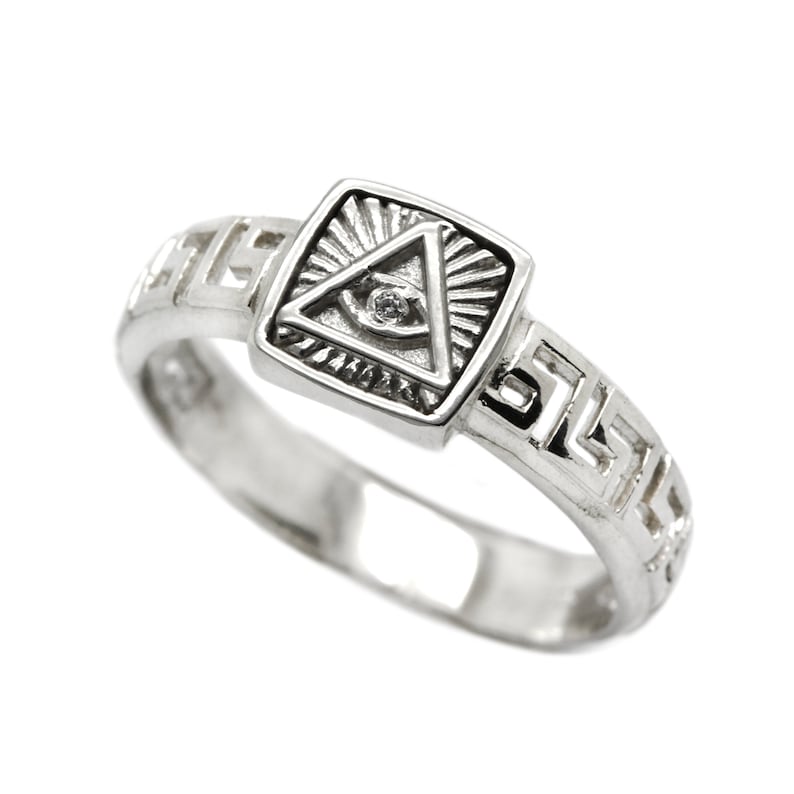 Anello Tondo Shiva Occhio Di Santa Lucia In Argento 925 Ab - Foto 5