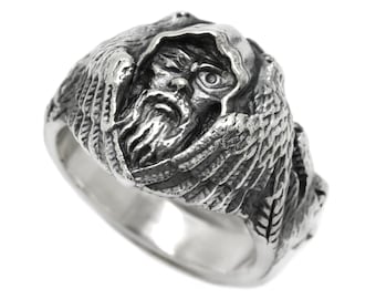 Odin Symbol Unisex Ring Silver 925