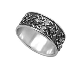 Lada Star Symbol Engagement Ring Silver 925 | Etsy