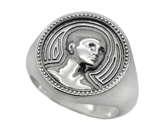 Lord Of The World by René Guénon Sterling Silver Mens Ring