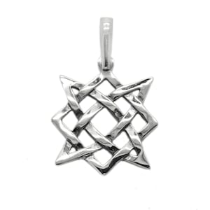 Svarog Square Slavic Pendant – Sterling Silver Pagan Amulet for Men, Viking Nordic Jewelry, Slavic Symbol Magic Talisman