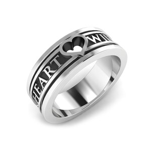 My Heart Will Go On Hope Ring Silver 925
