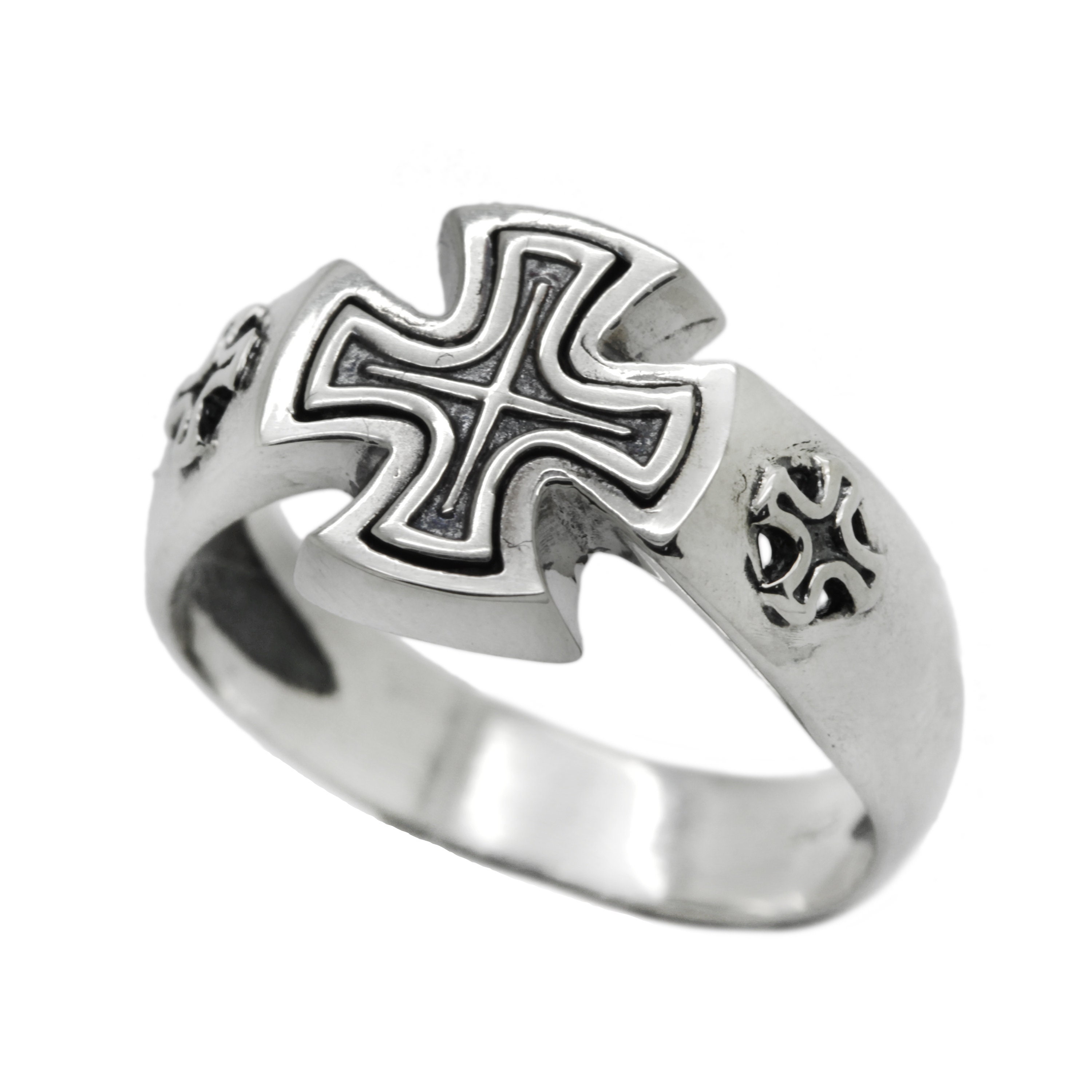 Knight's Cross Iron Cross Men Ring Silver 925 - Etsy