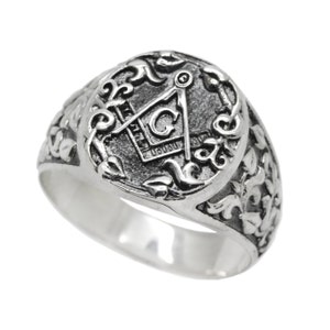 Freemasonry Square and Compass Sterling Silver Mens Ring - Etsy