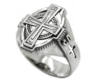 Cross Bless & Save Herrring Sterling Silver 925