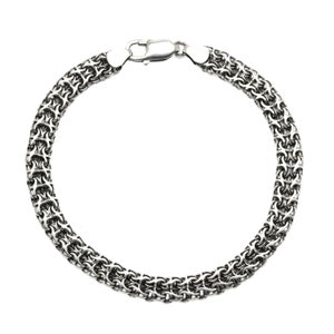 Handcrafted Black Men&#39;s Bracelet Silver 925 Ramses6
