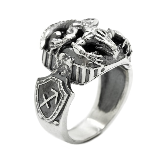 Details about Salamander Talisman • Sagittarius Zodiac Symbol • Men's Ring •Sterling Silver925 Details about Salamander Talisman • Sagittarius Zodiac Symbol • Men's Ring •Sterling Silver925