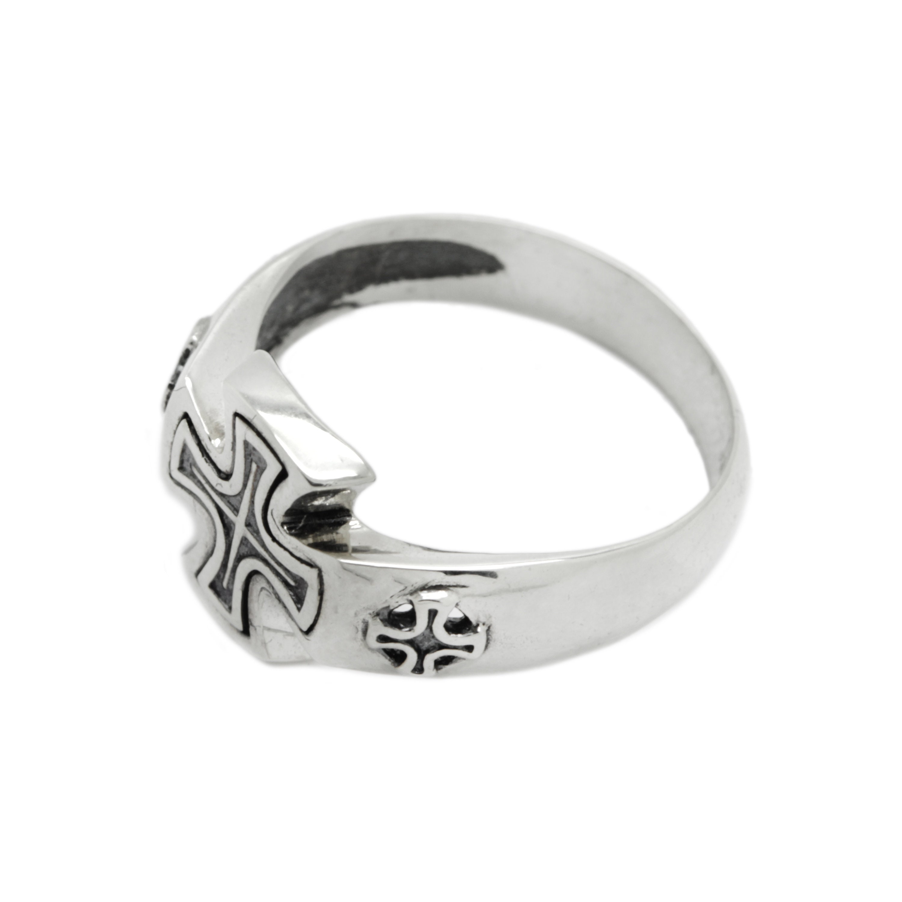 Knight's Cross Iron Cross Men Ring Silver 925 - Etsy