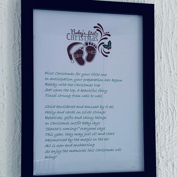 Christmas Baby Poem 