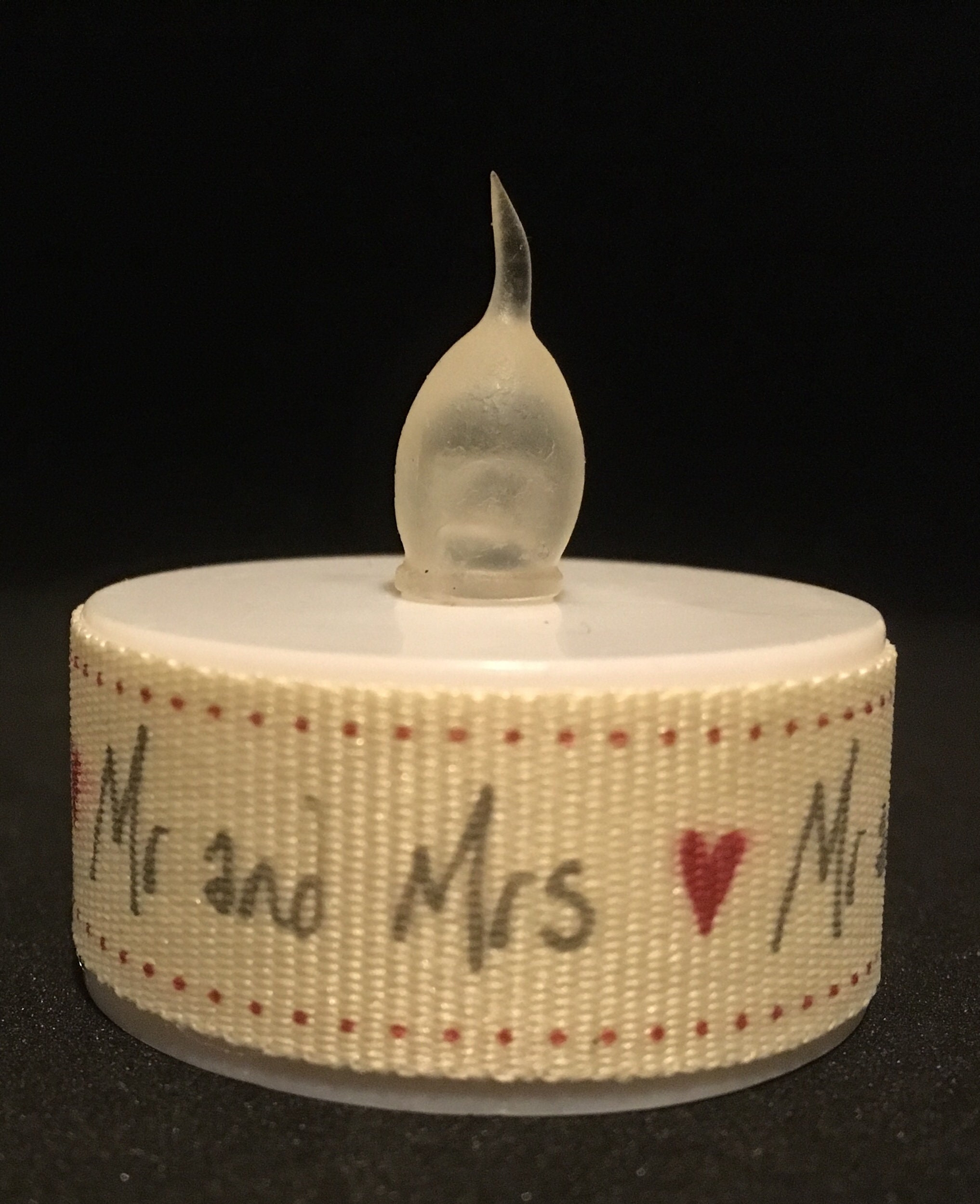 Wedding tea light candles Mr & Mrs tea light candles tea Etsy