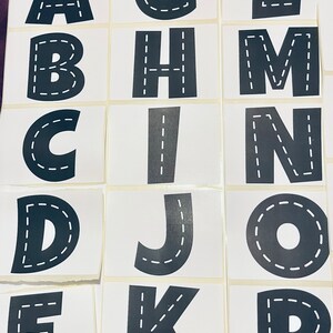 Alfabetstickers, bouwalfabetetiketten, letterstickers, letteretiketten voor weergave, feesten | Kwekerij | Educatieve bron | Geschenk