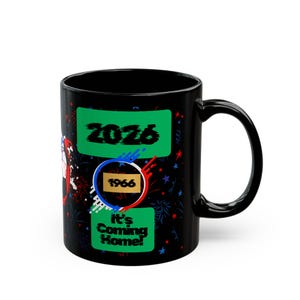 England Soccer Fan Mug, Perfect for World Cup 2026 Celebrations, Coffee Lovers Gift, Sports Drinkware, Football Enthusiast Cup