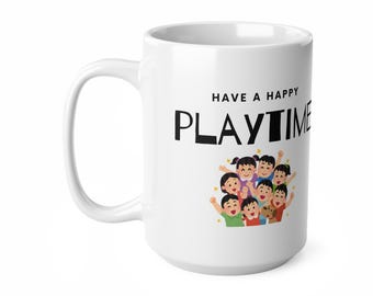 Tasse en céramique, tasse pour professeur, bonne récréation, tasse à café pour la récréation des enfants, cadeau amusant pour les parents, cadeau d'anniversaire, fête de l'école