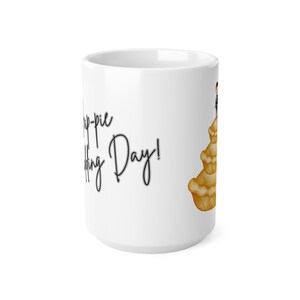 Xícara de café de cerâmica para o dia do casamento, rotina matinal animada, presente de noiva exclusivo, comemoração de aniversário, pingente personalizável