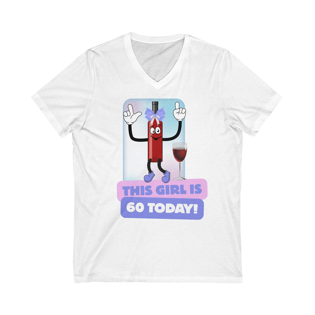 60th Birthday Celebration V-neck Tee, Funny Birthday T-shirt, 60th