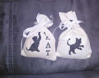 hand embroidered scented sachet