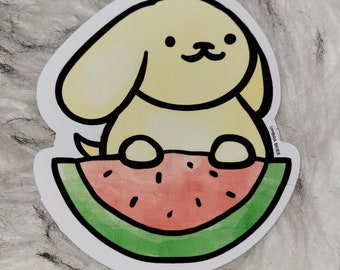 Palästina Welpe Wassermelone Sticker