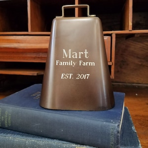 Antiqued Brass Deluxe Cow Bell