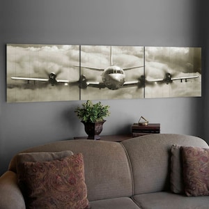 P-3 Orion Wood Triptych Art