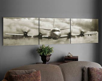 P-3 Orion Wood Triptych Art