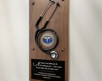 Personalized Nurse Stethoscope Recognition Plaque