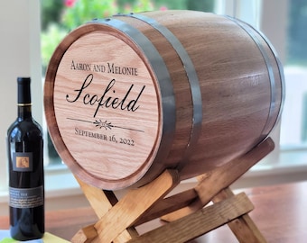 5 Gallon Personalized Wedding Barrel