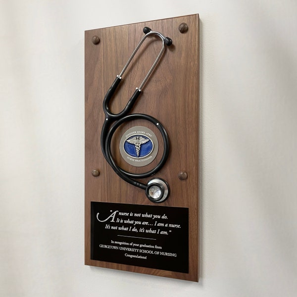Personalized Nurse Stethoscope Recognition Plaque