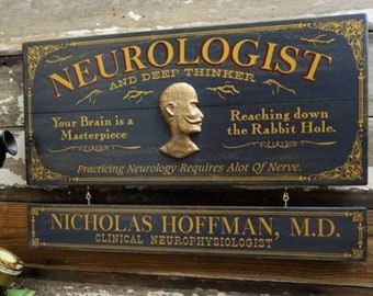 Neurologist Wood Sign with Optional Personalization