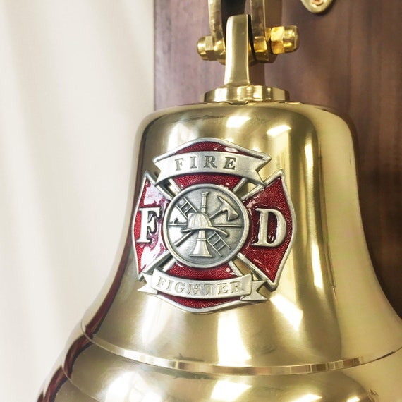 Personalized Firefighter Plaque Bell 